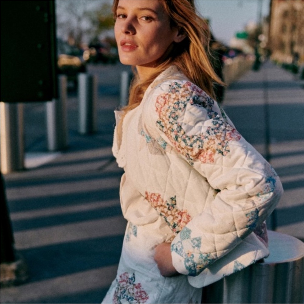 Sézane x Sea NY RARE Emerson Jacket in Quin Patchwork FR38